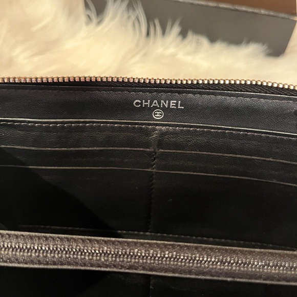 Chanel Full Zip Quilted Leather Long Wallet - Picture 10 of 13